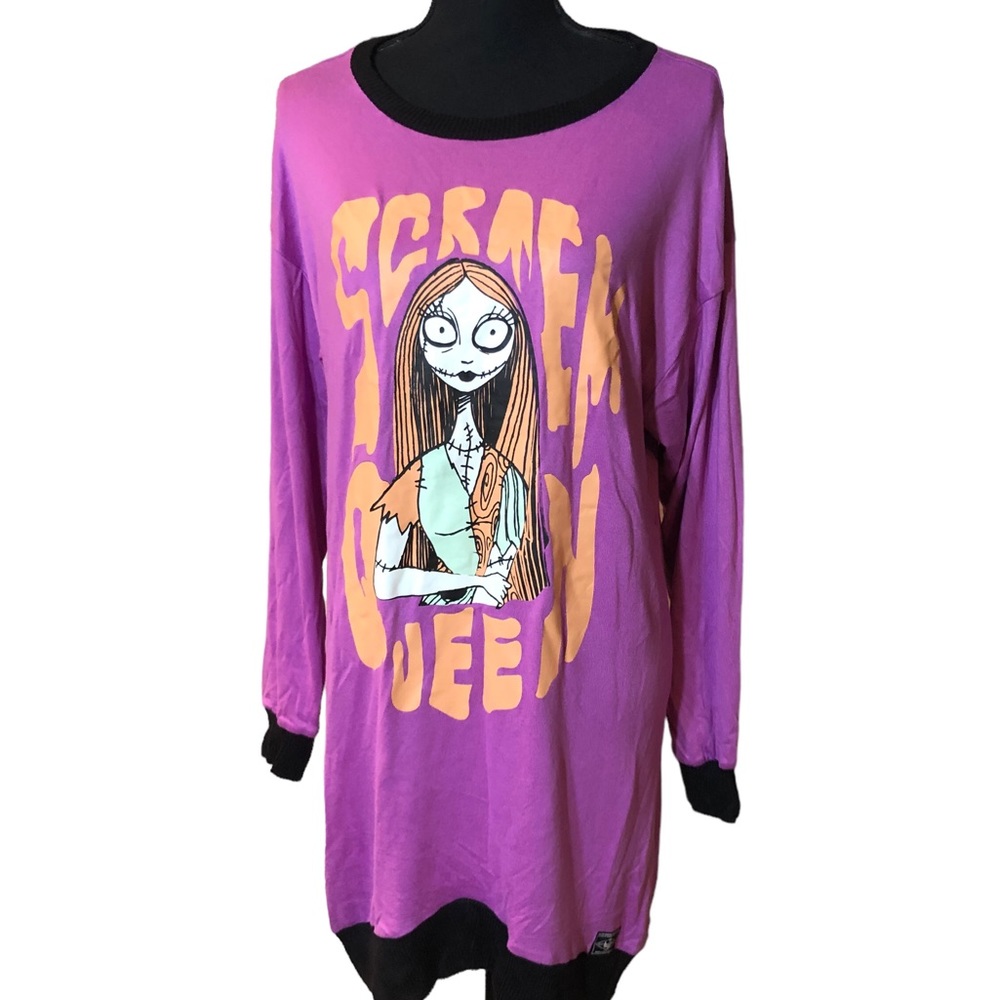 Disney SCREAM QUEEN Sleep-shirt Tim Burton’s The Nightmare Before Christ…